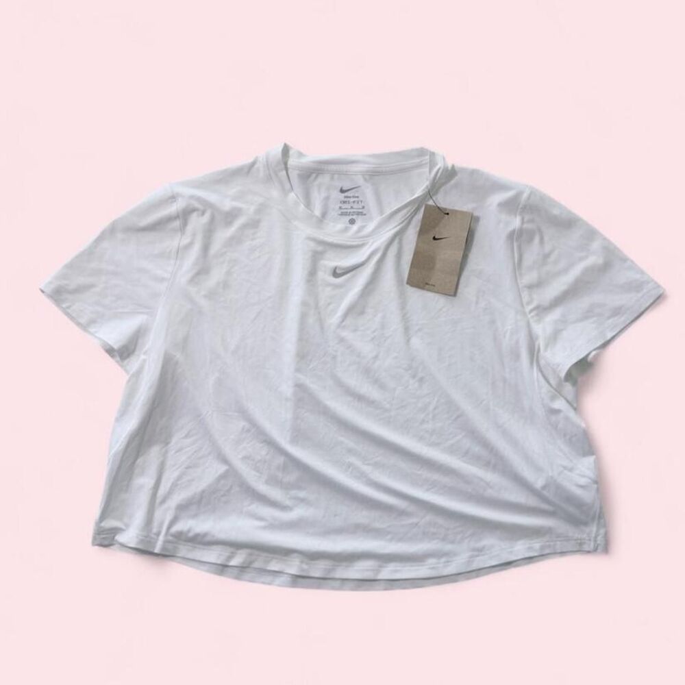 Nike Women's White Crop-top